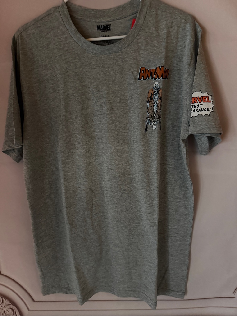 Marvel ✨ Ant-Man Grey Graphic T-shirt Large Short Sleeve NWT